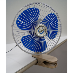【For Trucks & Buses】24V Japanese-Style Car Fan - Clip-On 20CM/8-Inch - Cigarette Lighter Plug CF-21 (Car Fan, Da Ji Industry)