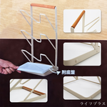 UdiLife生活大師 樂司 / 小鐵立式鍋蓋架附底盤-1組, , large