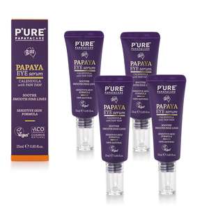 【澳洲Pure Papayacare】木瓜眼精華含玻尿酸金盞花(4入組 25ml/瓶-專業級)