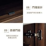 雙門雙抽鞋櫃 鞋櫃 收納櫃 置物櫃 餐櫃 SC223, 胡桃色, large