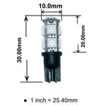 【PA LED】T10 綠光 9晶 27晶體 SMD LED 耐熱底座 小燈 方向燈 儀表燈 定位燈 室內燈 牌照燈, , large