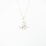 【Angel & Me】Hammerhead shark s925 sterling silver necklace Birthday gift, , large