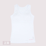 【minihope美好的親子生活】透氣網眼成長內衣(長版)-白(附可拆胸墊), , large