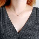 【Angel & Me】14KGF Gold-filled CZ Single Swiss Diamond Necklace birthday gift, , large