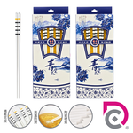 [德昌]似水條紋陶瓷筷-20雙(日用餐具/陶瓷筷/陶瓷餐具/防滑筷/環保筷/方形筷), , large