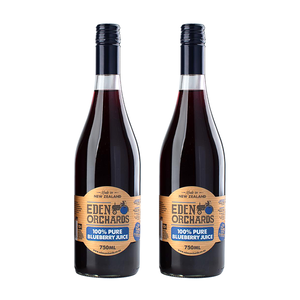 紐西蘭Eden Orchards 伊甸莊園100%純藍莓原汁750ml x2入組