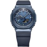 CASIO 卡西歐 G-SHOCK 八角 金屬錶殼 雙顯手錶-深海藍 GM-2100N-2A, , large