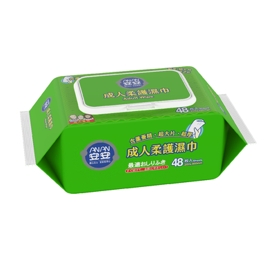 [安安]成人柔護濕巾加大型(48抽x24包/箱)