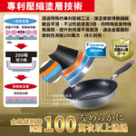 【日本竹原】日本製霞星空銀IH不沾平炒鍋28cm(含蓋)可用金屬鏟/不挑爐具, , large