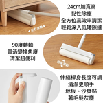 可折式伸縮膠黏拖把-24cmx1組+膠黏補充包-24cm-2入x3包, , large