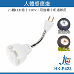 鉅玉經典｜LED人體感應燈 110V(黃光) HK-P423Y, , large