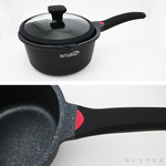 英國製INTIGNIS大理石鑄造深型雪平鍋-單把-22cm-1支, , large