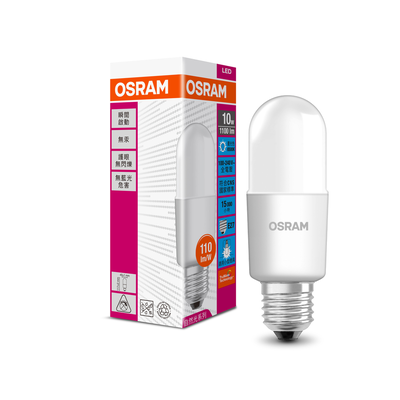 [凌騰科技]歐司朗OSRAM 10W STICK LED G3 E27燈泡-白光 4入組