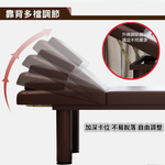 【彬彬小舖】⭐️台灣出貨『旗艦按摩床⭐️』 靠背多檔可調+加厚板材+耐磨皮革 安全穩固 推拿床/美容床/護膚床/美睫床, , large