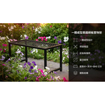 【 SHAONIANNA.TW 】一體成型黑鐵網板置物架｜底部無橫桿設計｜可推物品不卡腳｜工業風植栽架｜免組裝, , large