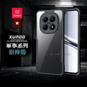 XUNDD訊迪 軍事防摔 紅米Redmi Note 15 5G 鏡頭全包覆 清透保護殼 手機殼(夜幕黑)