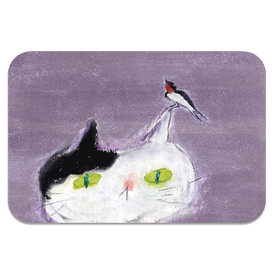 【怪獸】新銳設計師 10秒頂吸 軟式珪藻土吸水地墊 DUCKY SHEN (60x40cm) -Swallow Meow