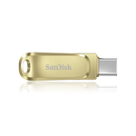 【SanDisk】Ultra Luxe 128G 金色 TYPE-C USB 3.2 雙用 OTG 旋轉隨身碟 讀取速度 400MB/s, , large