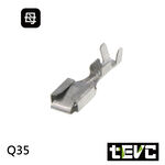 《tevc》6.3 Q35 母端子 繼電器 對插 壓線端子 插簧 冷壓端子 接線端子 插片 PIN 接頭端子, , large