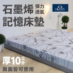 ［熊棉］石墨烯彈力透氣記憶床墊｜5尺｜石墨烯 高導熱 折疊床 偏軟款 慢回彈 好收納 車宿 露營 租屋, , large