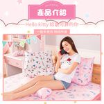 【格藍傢飾】Hello kitty授權釋壓多功能抬腿枕 (2款可選) 三角靠枕 三角枕 三角靠墊 交換禮物, , large
