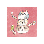 【Monster】 Soft Diatomaceous Earth Absorbent Coaster &ndash; A Cup of Life &mdash; Ducky Shen (10x10cm) &ndash; Tea Time Meoow, , large