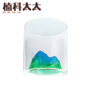 300ml 觀山威士忌杯-藍綠款 618-MWSKBG
