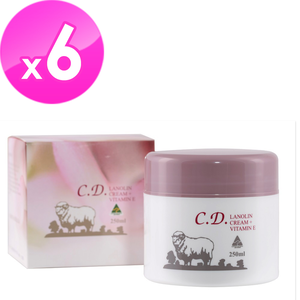 澳洲 Natures Care C.D. 綿羊霜含維他命E-2026年10月到期(6入組 250g/罐)