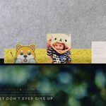 【OSHI歐士】螢幕留言備忘板-柴犬米路 螢幕留言板 留言卡 留言夾 記事板 標示夾 便條紙便利貼 夾心備忘板, , large