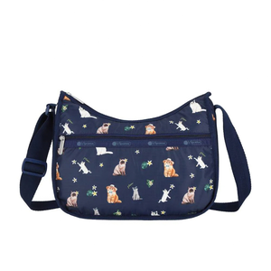 Lesportsac Classic Hobo 經典斜背包 側背包 旅用通勤包 送禮 禮物 推薦 女包(熱帶度假貓咪)