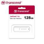【Transcend】創見 JetFlash 730 USB 3.1 128GB 白色 高速隨身碟 保固公司貨, , large