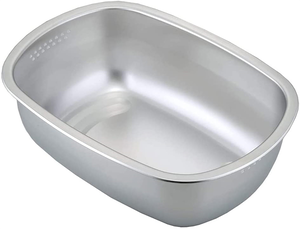 Stainless steel vegetable and fruit drain basket