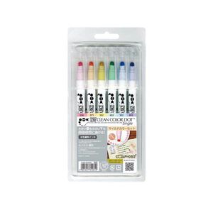 *需預訂【Kuretake日本吳竹】ZIG Clean Color Dot點點筆新春色 6色組