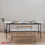 大桌面工作桌 辦公桌 電腦桌 工作桌 會議桌 洽公桌 餐桌 TA475, 原木色+鐵灰色, large