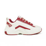 Kixpress-Fila Clunky Sneaker 女 運動休閒鞋 經典厚底 老爹鞋 米白 紅 [5-J939Y-122], , large