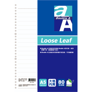 【DOUBLE A】A5 大格內頁 80張入-#DALL17003