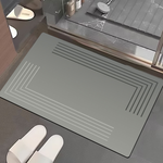 Nano suede soft diatomaceous earth water-absorbent anti-slip floor mat, , large