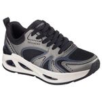 Kixpress-Skechers Uno Ego 女 運動休閒鞋 增高 舒適 穿搭 灰 黑 [177474GUBK], , large
