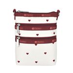 |快速出貨|Lesportsac 3-Zip Crossbody 三層拉鍊斜背包/ 莓果心刺繡, , large