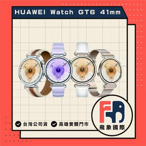 【現貨】HUAWEI WATCH GT6 41mm｜智慧運動手錶 健康管理 情緒偵測｜原廠保固 飛象國際