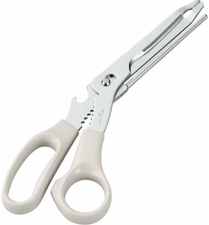 Multifunctional kitchen scissors (white)