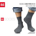 【BVD】1/2 細針男襪-B534 男襪 短襪 休閒襪, , large