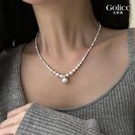【Gulicc】古莉可 項鍊 不規則碎銀子珍珠項鍊, , large