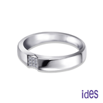 [ides愛蒂思] 設計款造型F/VS1鑽石戒指結婚戒男戒/時尚, , large