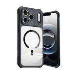 XUNDD訊迪 軍事防摔 iPhone 18 Pro Max 鏡頭全包覆 磁吸清透保護殼 手機殼(夜幕黑), , large