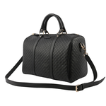 GUCCI Guccissima 牛皮壓紋手提/斜背二用波士頓包/黑色, , large