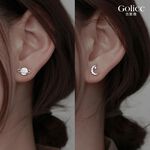 【Gulicc】古莉可 耳環  滿個性簡約 星月不對稱耳環, , large