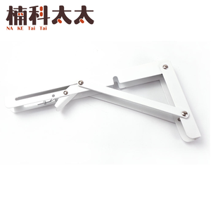 摺疊支架/折疊收納架/L型層板支撐架(10吋白色/單支) 618-LF10W