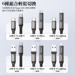 AIDOGA DC4251 PD 60W Charging Cable Set, , large