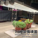 植物架 植物支架 植物燈架 植物燈座 燈管支撐架 適用於T8燈管 植物燈管 壓克力支架 可調整高度 燈架, , large